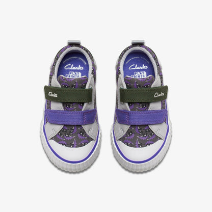 Clarks Foxing Steggy Toddler Grey Combination