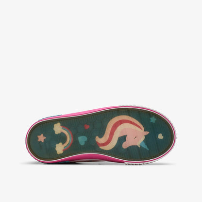 Clarks Foxing Myth Kid Pink Multicolour