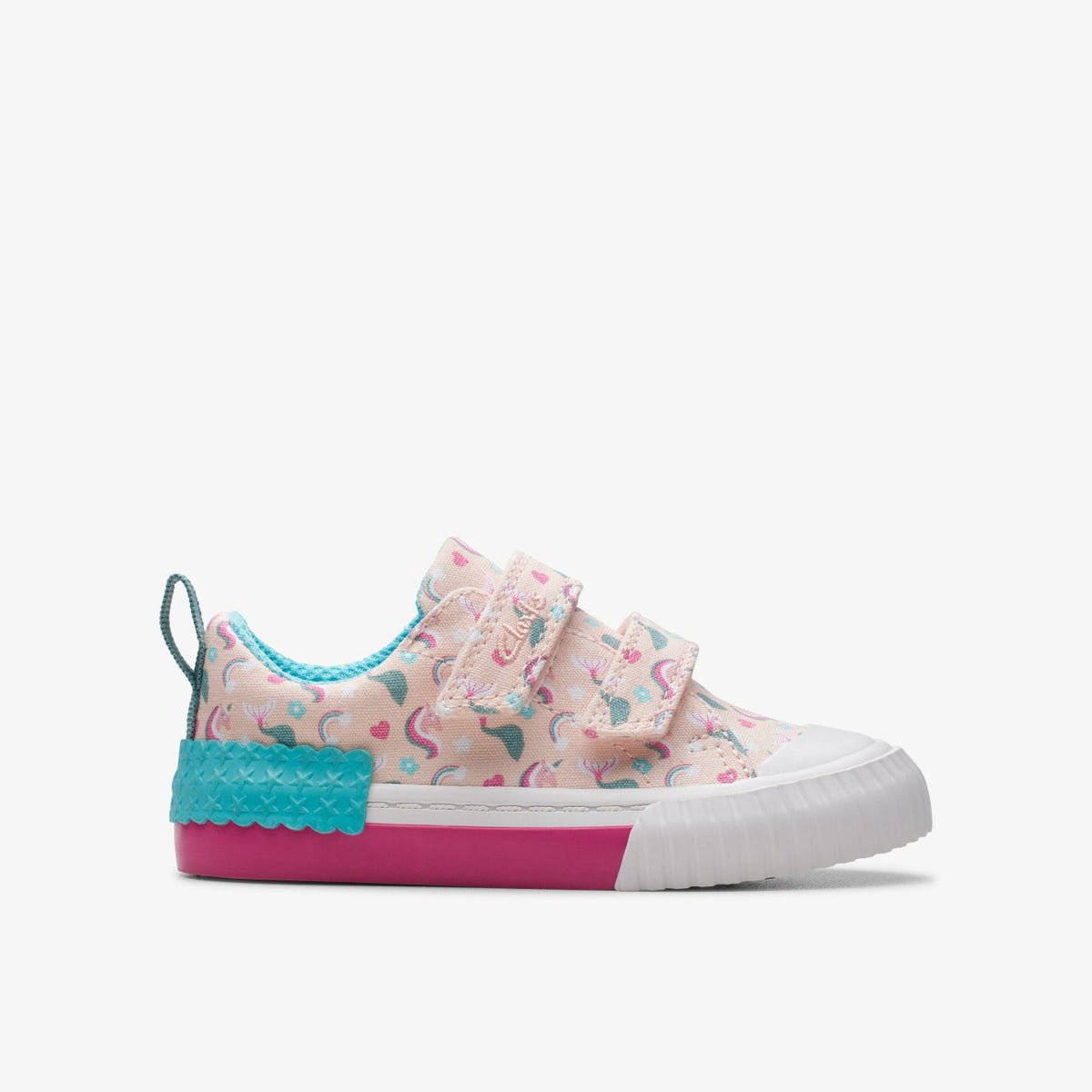 Clarks Foxing Myth Toddler Pink Multicolour