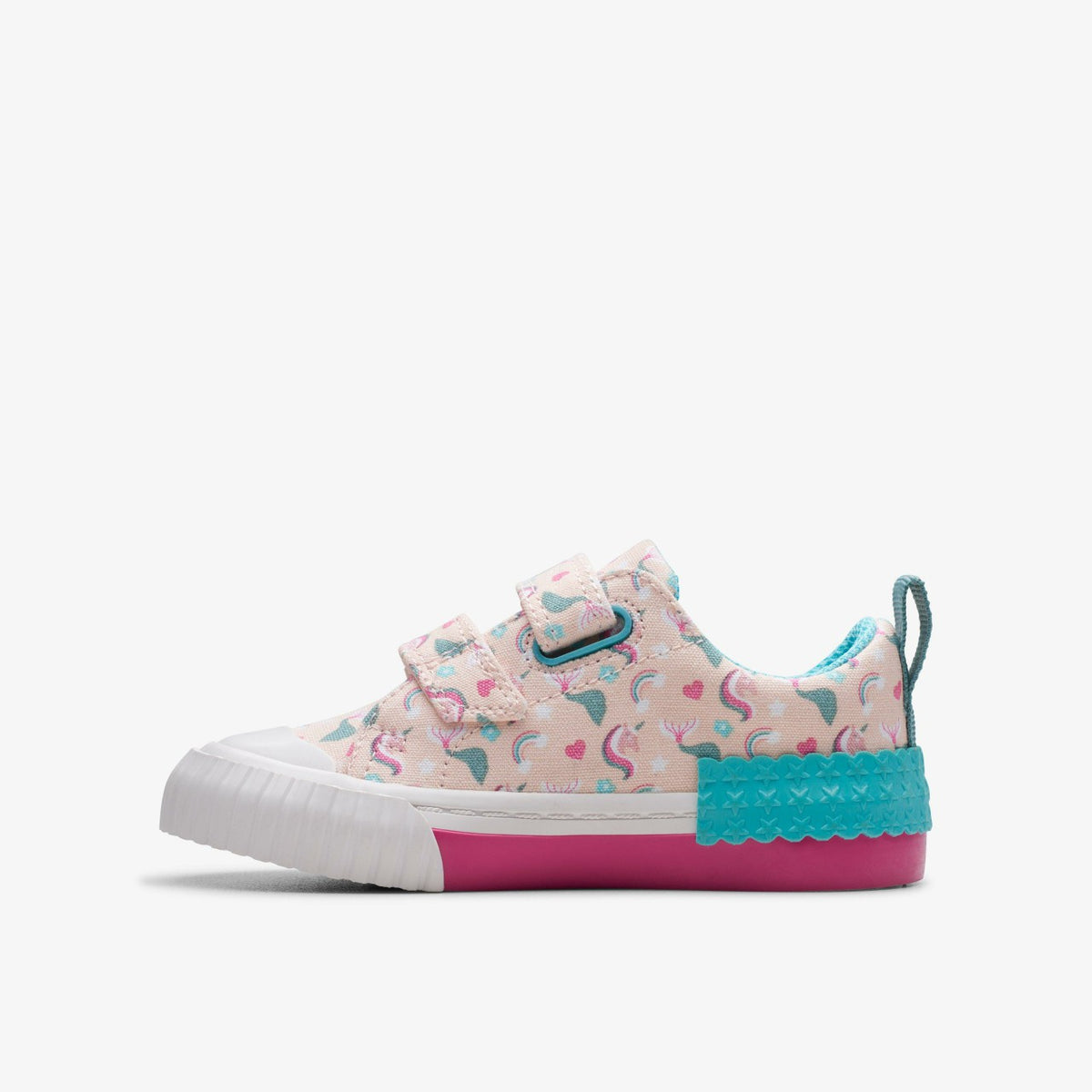 Clarks Foxing Myth Toddler Pink Multicolour