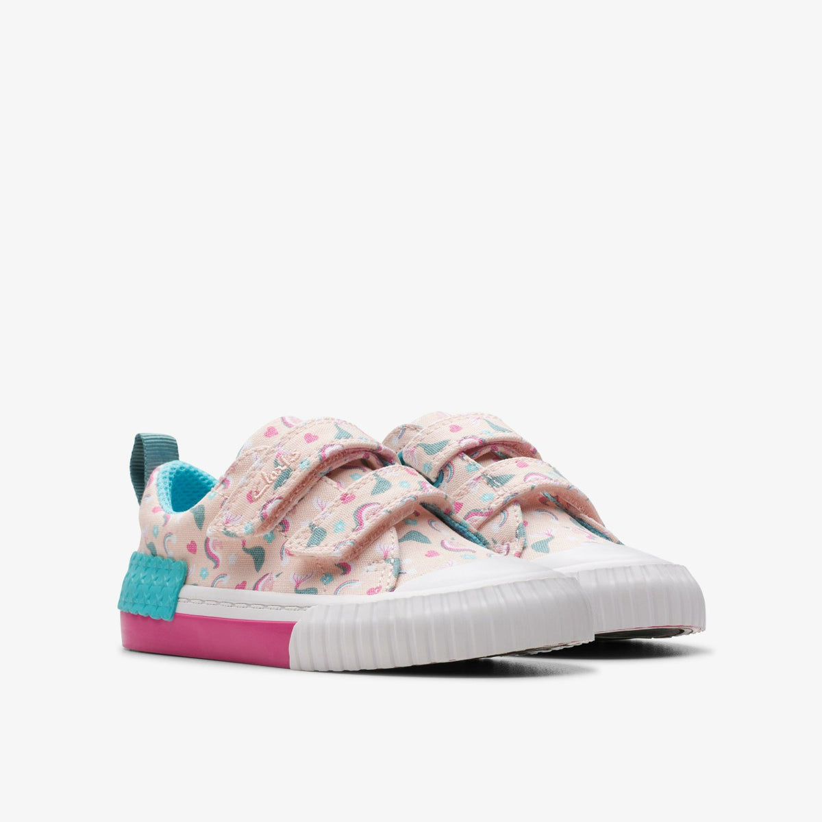Clarks Foxing Myth Toddler Pink Multicolour