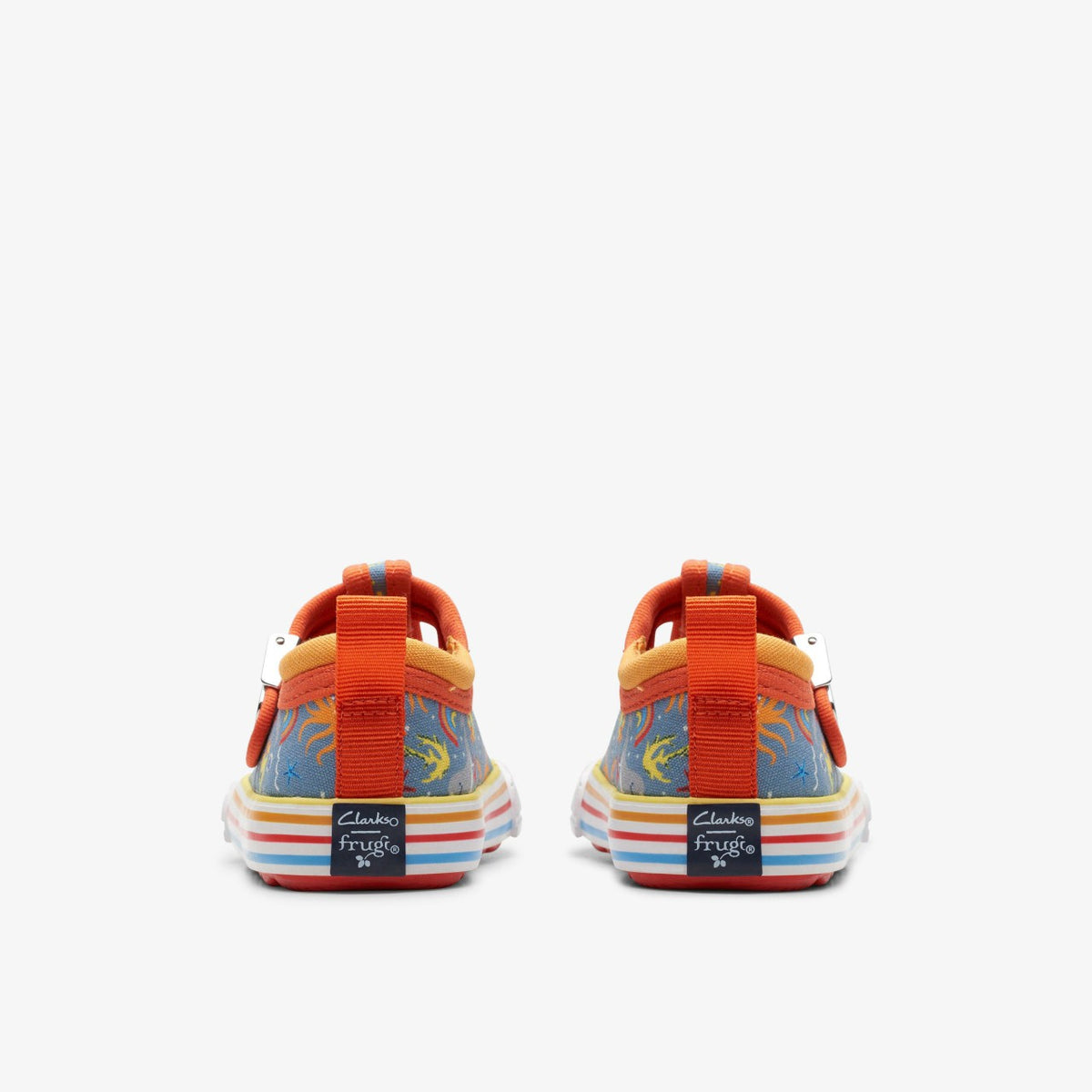 Clarks Foxing Fish Toddler Grey Print