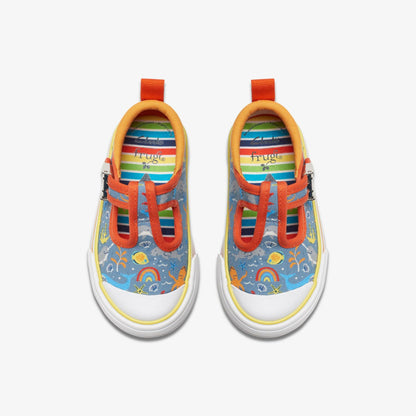 Clarks Foxing Fish Toddler Grey Print