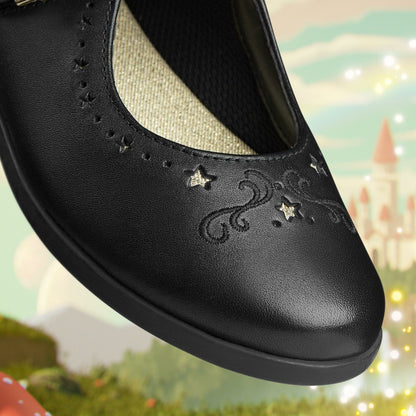 Clarks Lock Magic Kid Black Leather