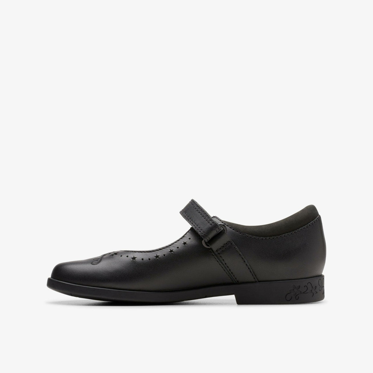 Clarks Lock Magic Kid Black Leather