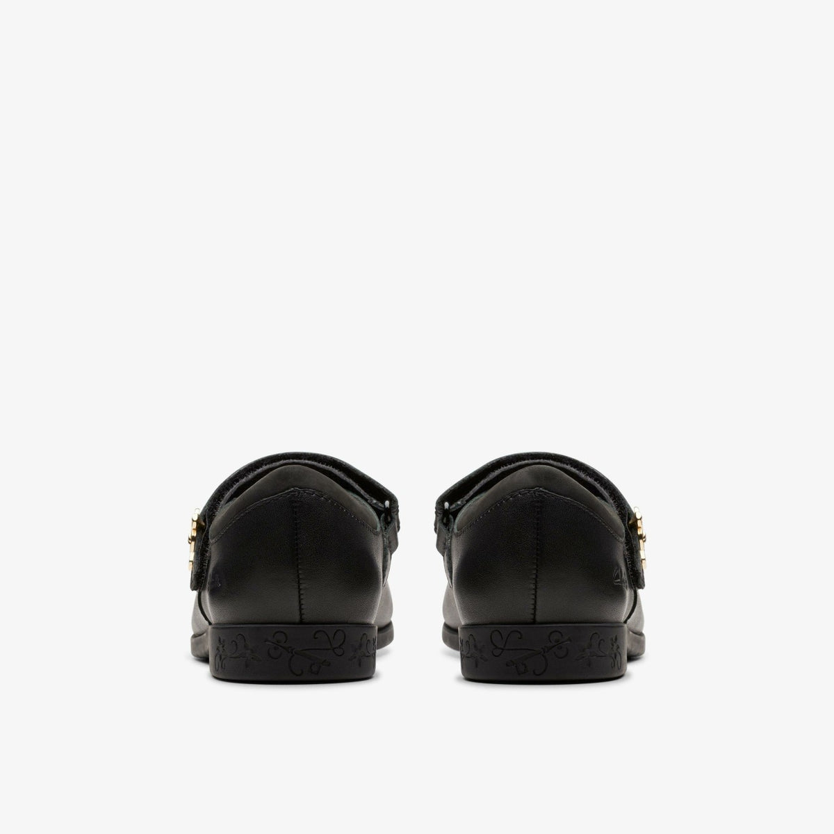 Clarks Lock Magic Kid Black Leather