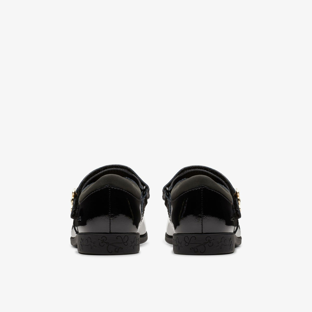 Clarks Lock Magic Kid Black Patent