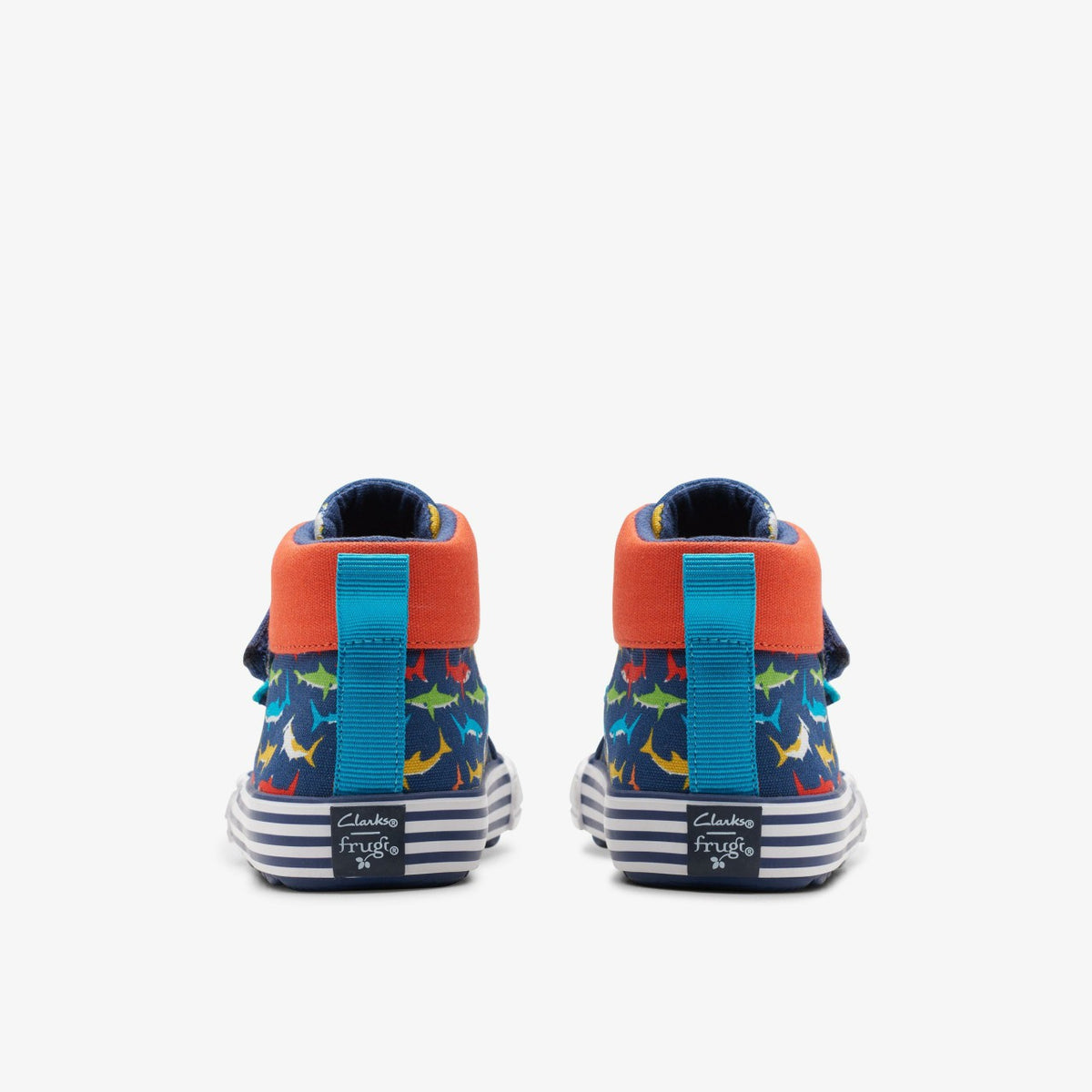 Clarks Foxing Save Hi Toddler Navy Print