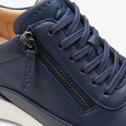 Clarks Tivoli Zip Navy Leather