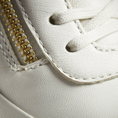 Clarks Tivoli Zip Off White Leather