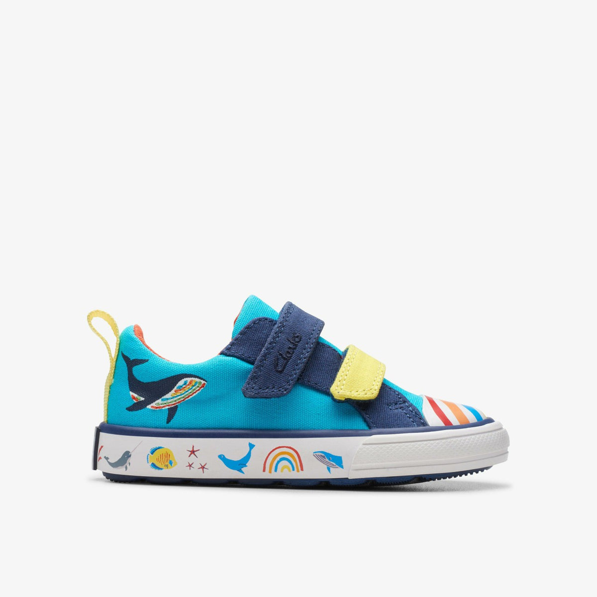 Clarks Foxing Ocean Toddler Blue Multicolour