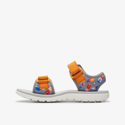 Clarks Surfing Tide Kid Grey/Orange