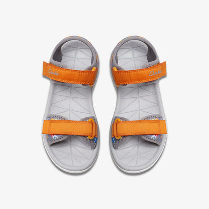 Clarks Surfing Tide Kid Grey/Orange