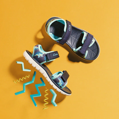 Clarks Surfing Tide Kid Navy