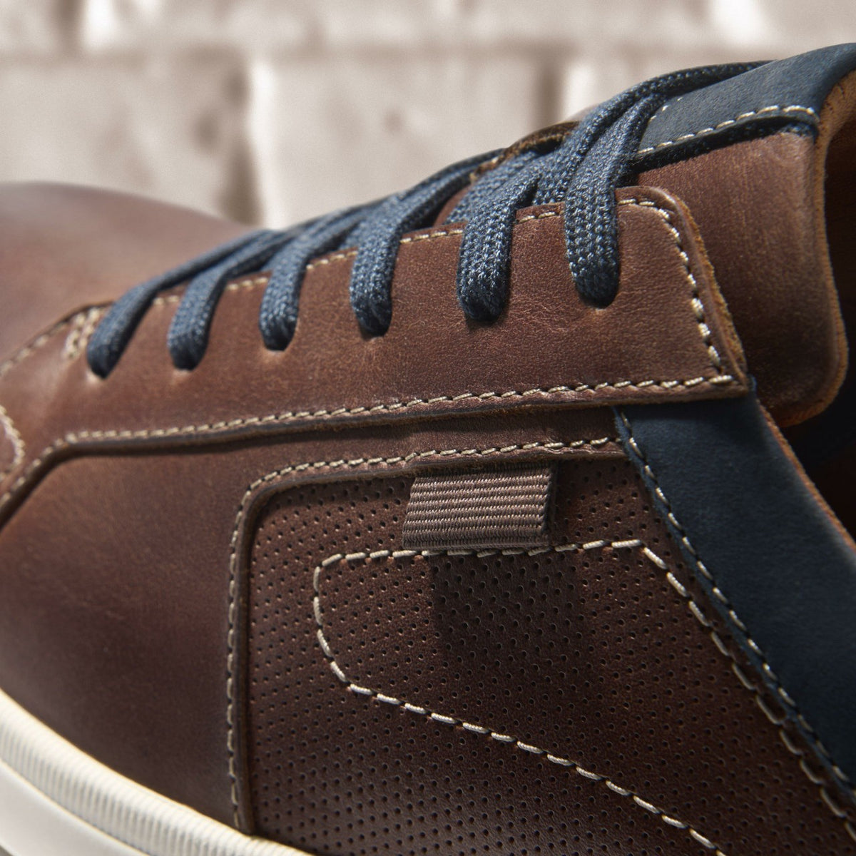 Clarks Mapstone Lace Mahogany Leather