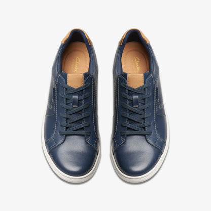 Clarks Mapstone Lace Navy Leather