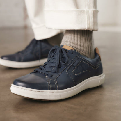 Clarks Mapstone Lace Navy Leather