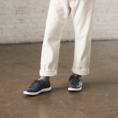 Clarks Mapstone Lace Navy Leather
