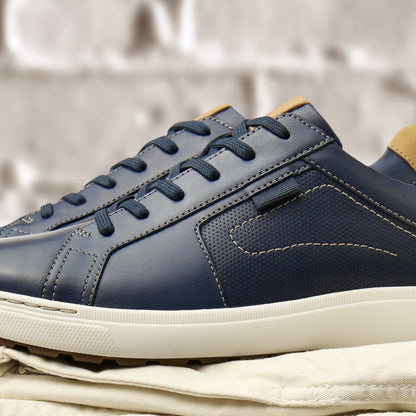 Clarks Mapstone Lace Navy Leather