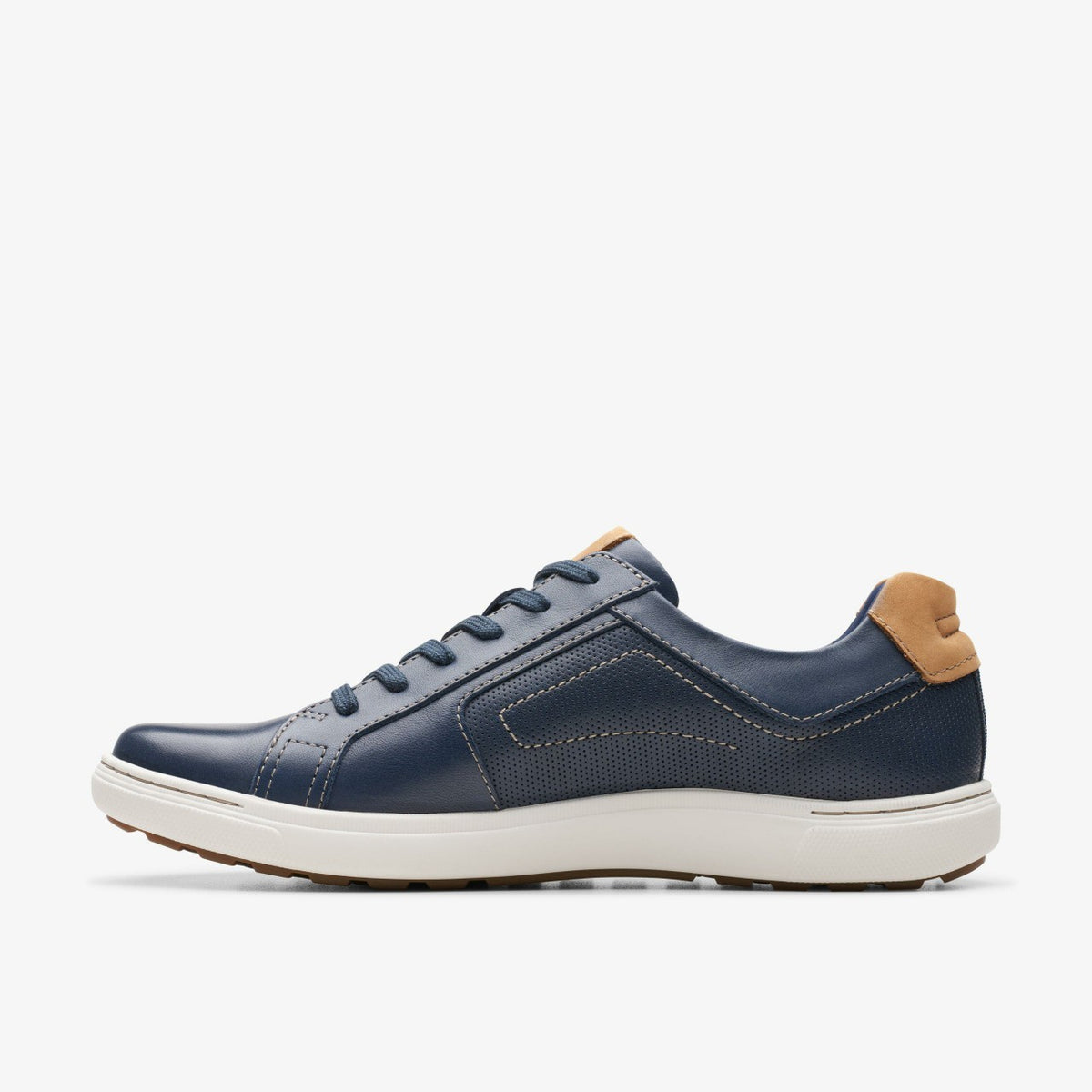 Clarks Mapstone Lace Navy Leather