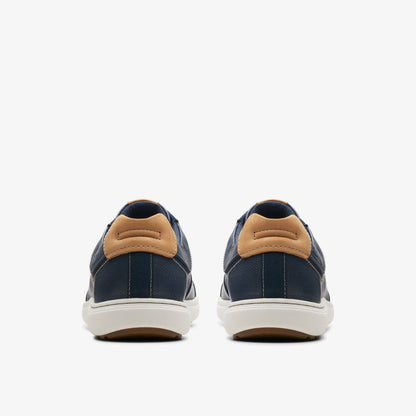 Clarks Mapstone Lace Navy Leather