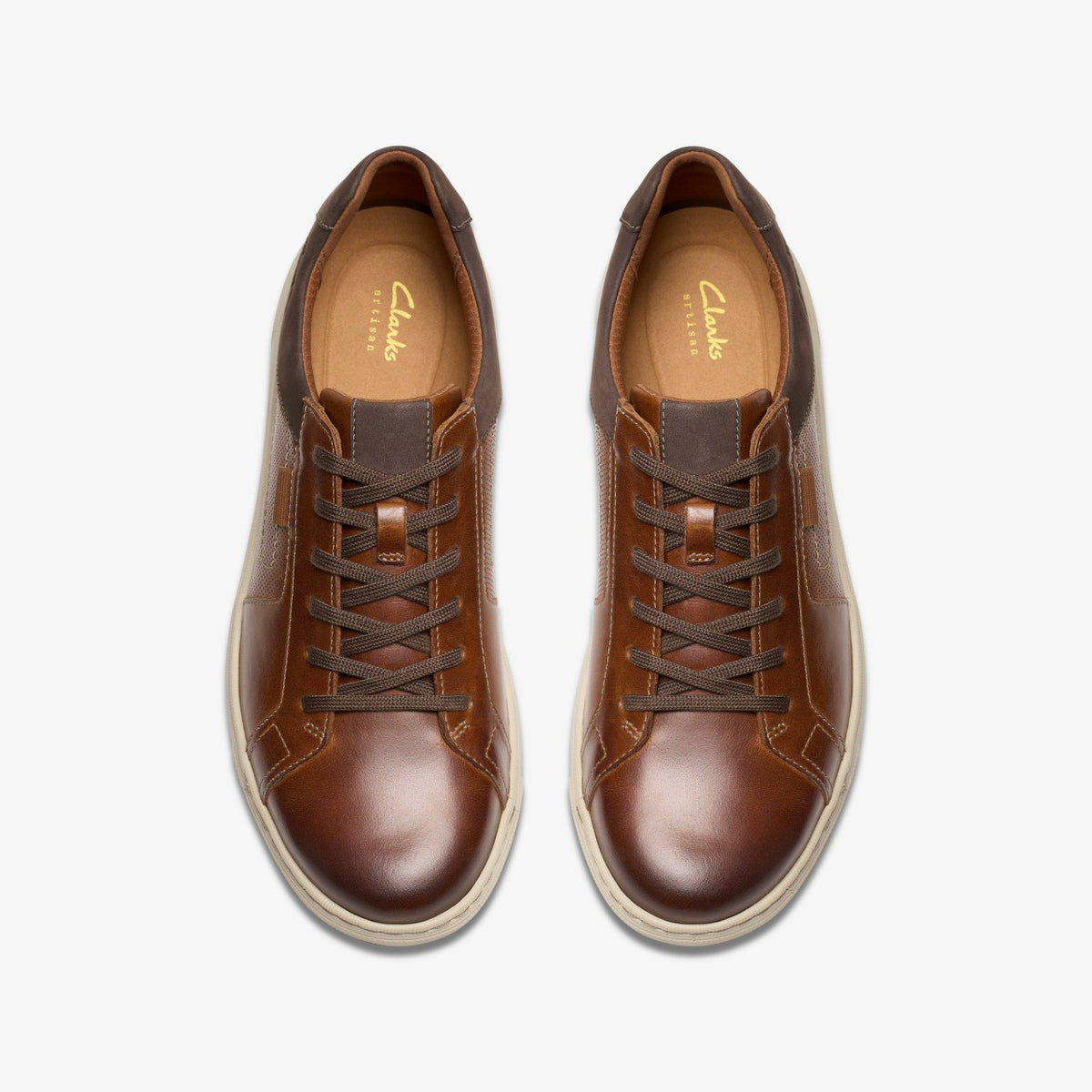 Clarks Mapstone Lace Tan Leather
