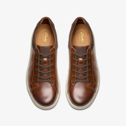 Clarks Mapstone Lace Tan Leather