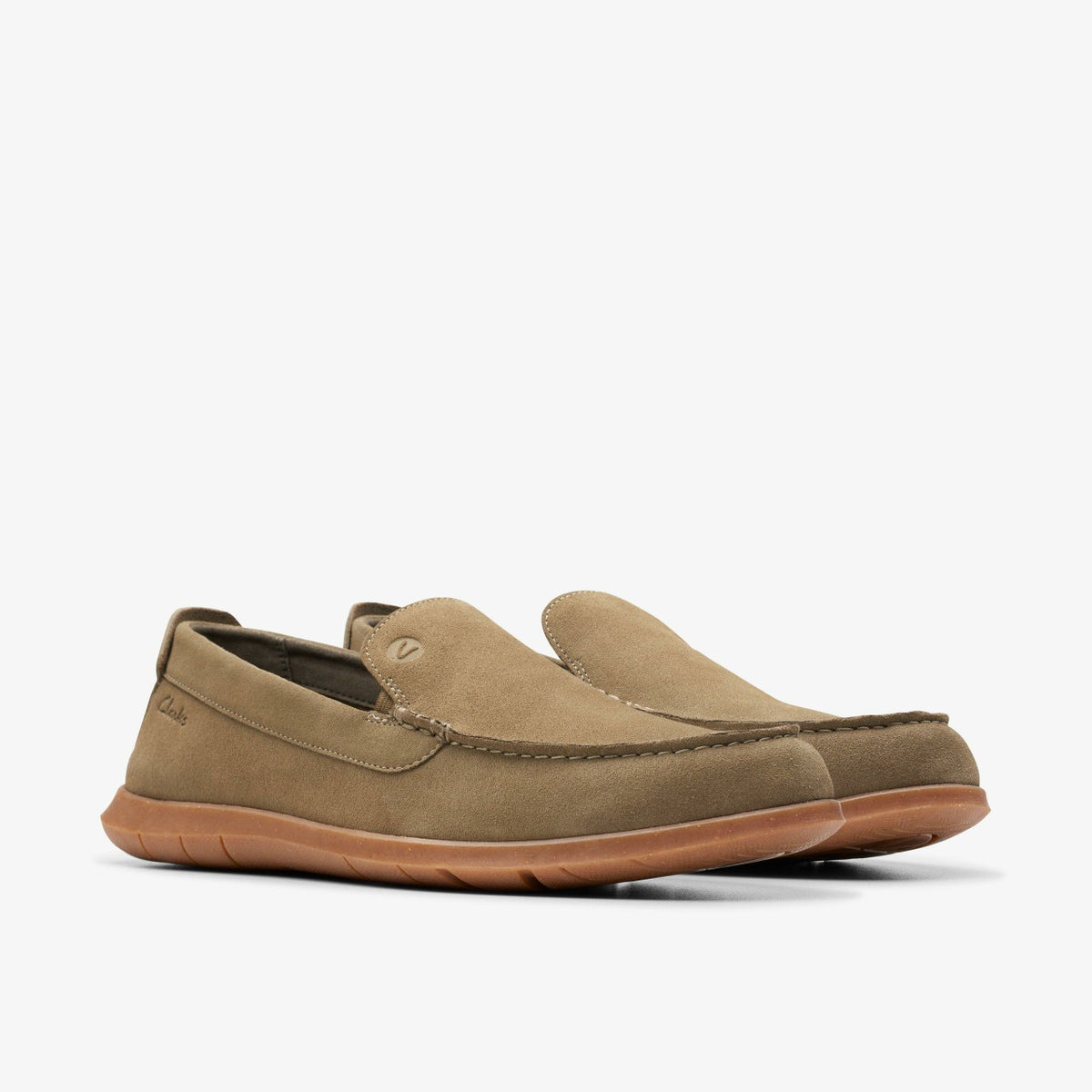 Clarks Flexway Step Olive Suede