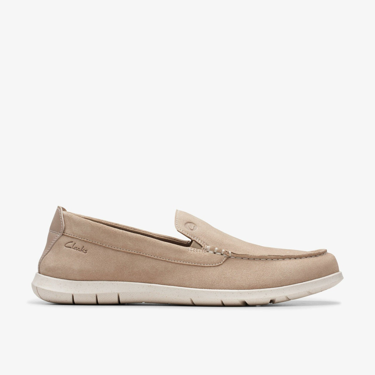 Clarks Flexway Step Loafer Sand Suede