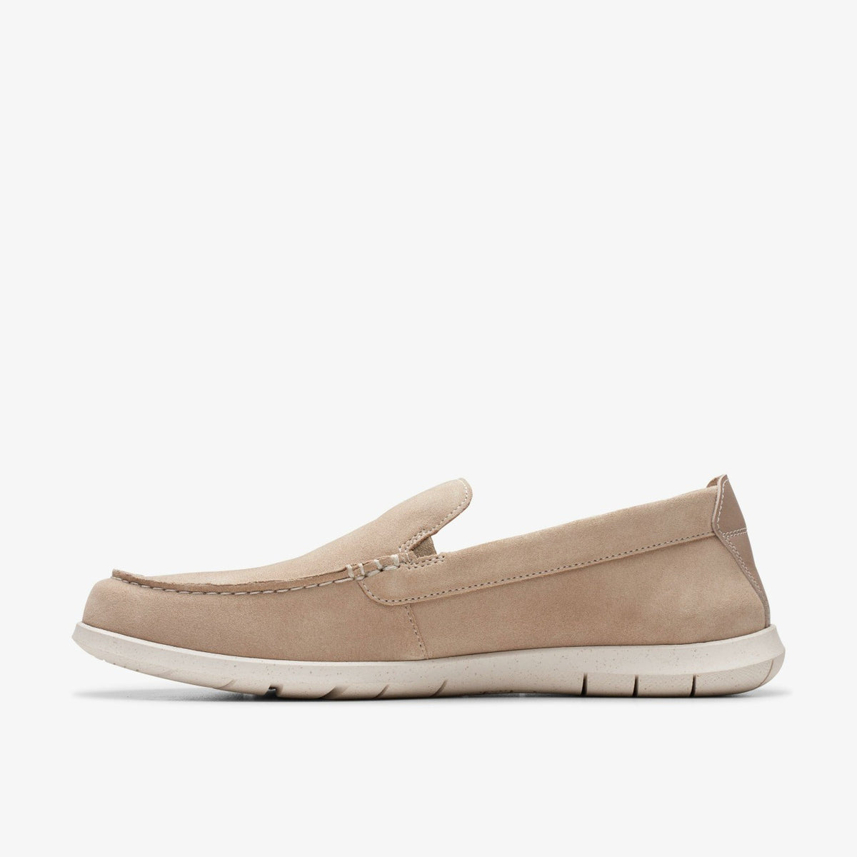 Clarks Flexway Step Loafer Sand Suede