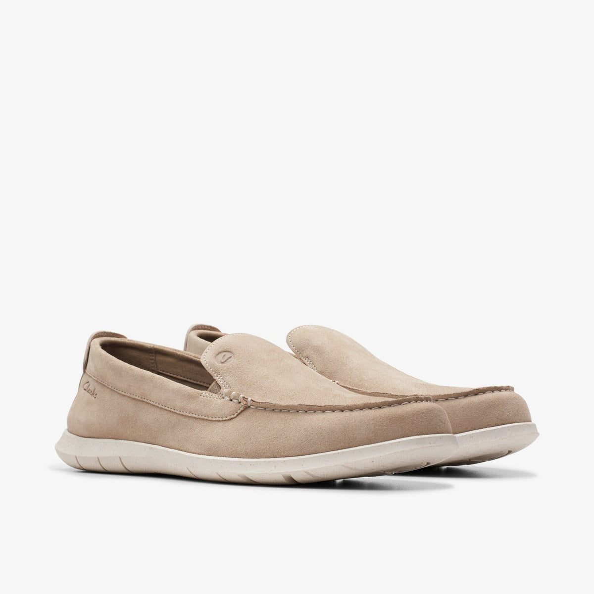 Clarks Flexway Step Loafer Sand Suede