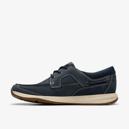 Clarks Sailview Lace Navy Nubuck
