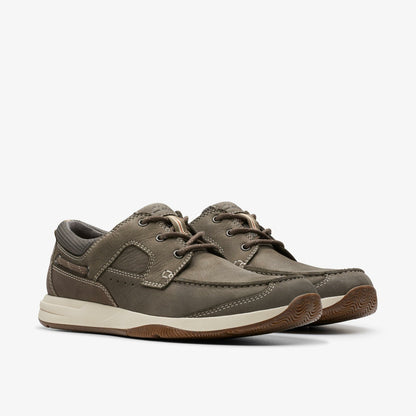 Clarks Sailview Lace Taupe Nubuck