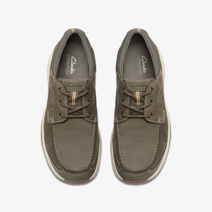 Clarks Sailview Lace Taupe Nubuck