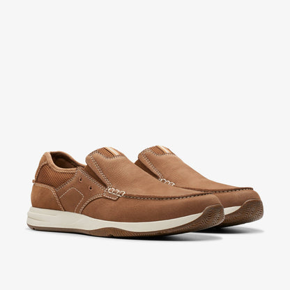 Clarks Sailview Step Loafer Light Tan Nubuck