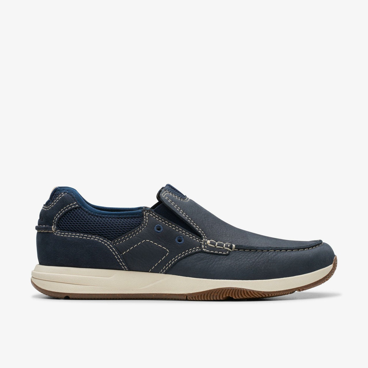Clarks Sailview Step Loafer Navy Nubuck