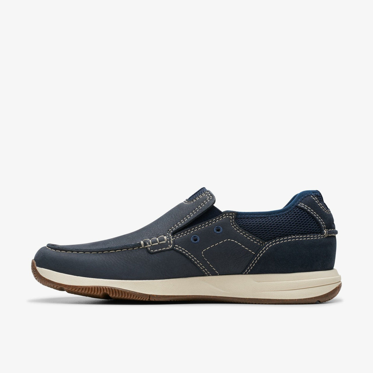 Clarks Sailview Step Loafer Navy Nubuck