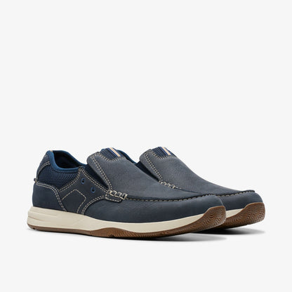 Clarks Sailview Step Loafer Navy Nubuck