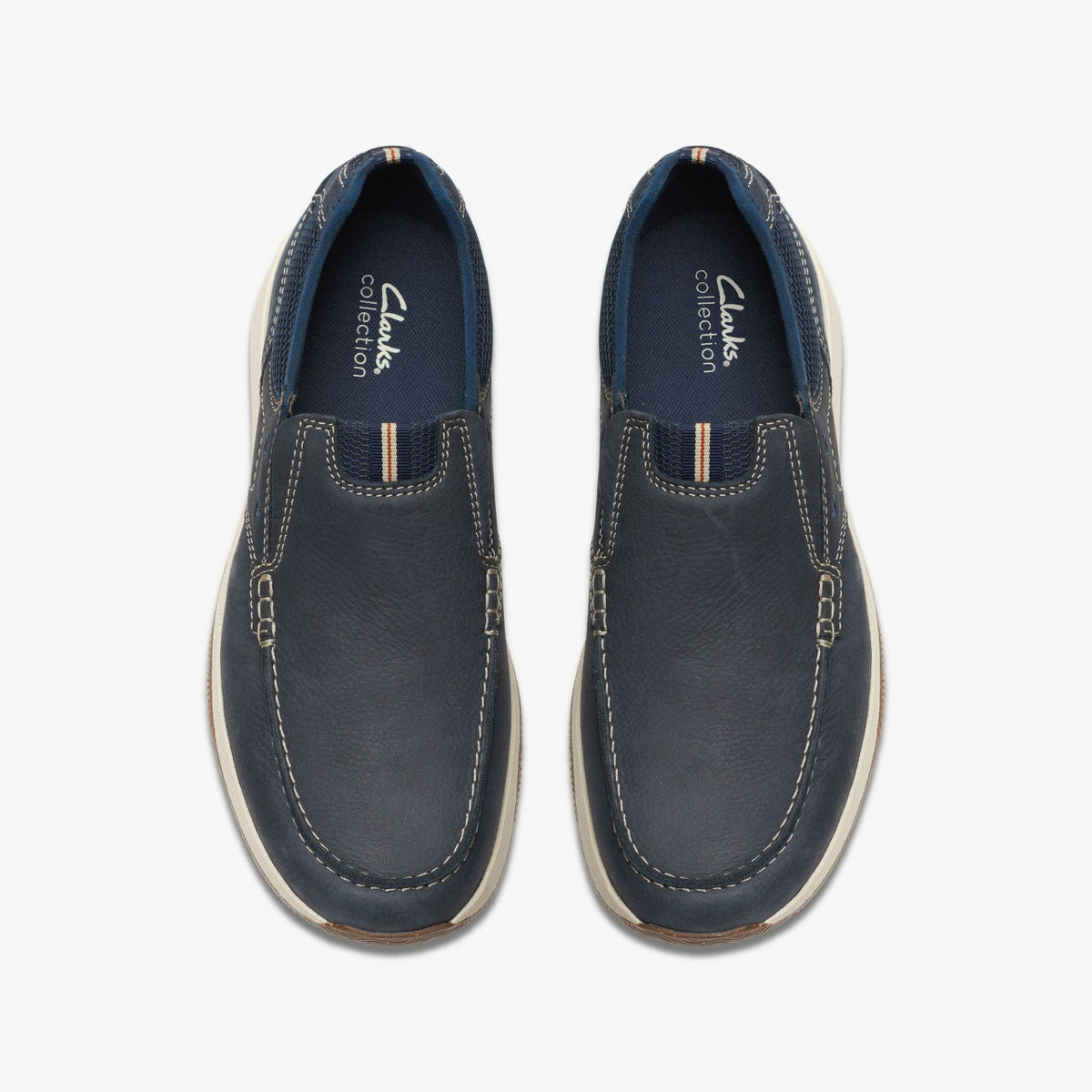 Clarks Sailview Step Loafer Navy Nubuck