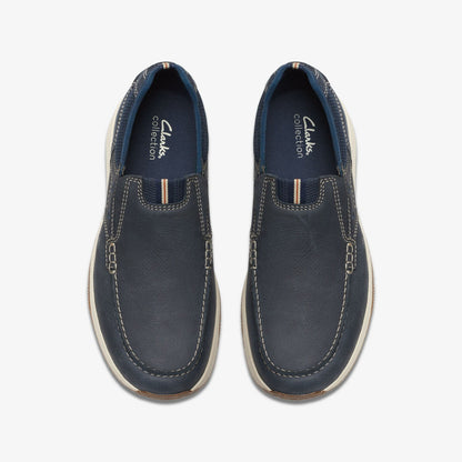 Clarks Sailview Step Loafer Navy Nubuck