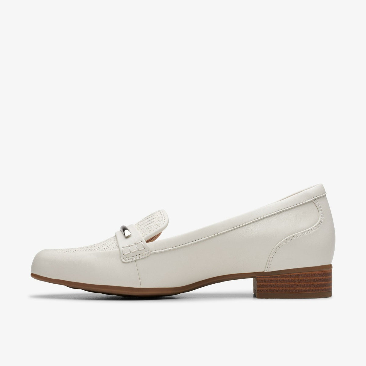 Clarks Juliet Aster Off White Leather