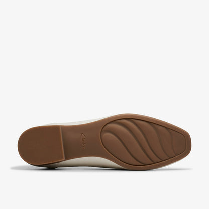 Clarks Juliet Aster Off White Leather