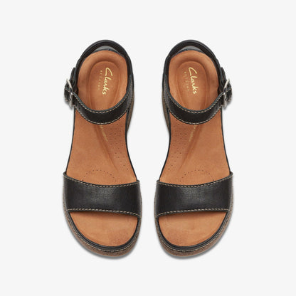 Clarks Kassanda Lily Black Leather