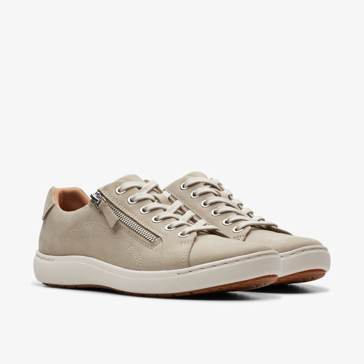 Clarks Nalle Lace Stone Nubuck