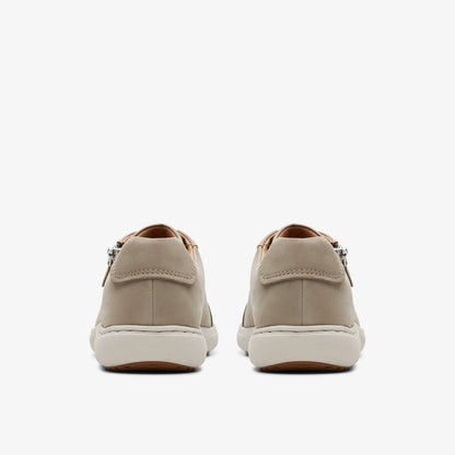 Clarks Nalle Lace Stone Nubuck