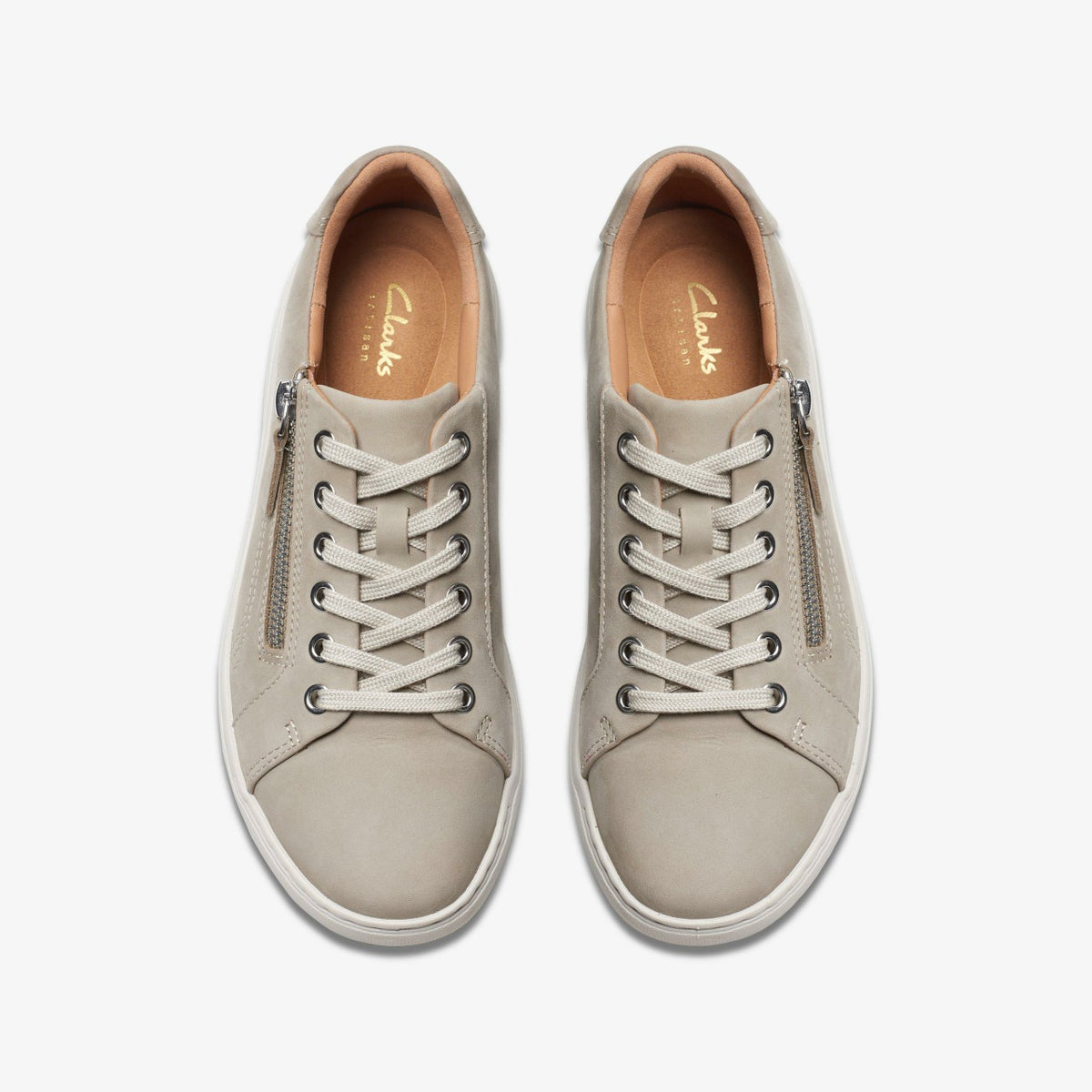 Clarks Nalle Lace Stone Nubuck