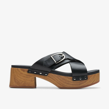 Clarks Sivanne Walk Black Leather