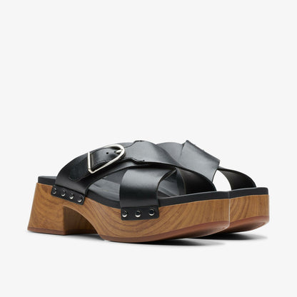 Clarks Sivanne Walk Black Leather