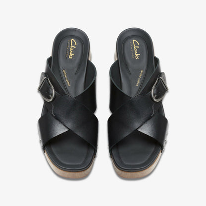 Clarks Sivanne Walk Black Leather