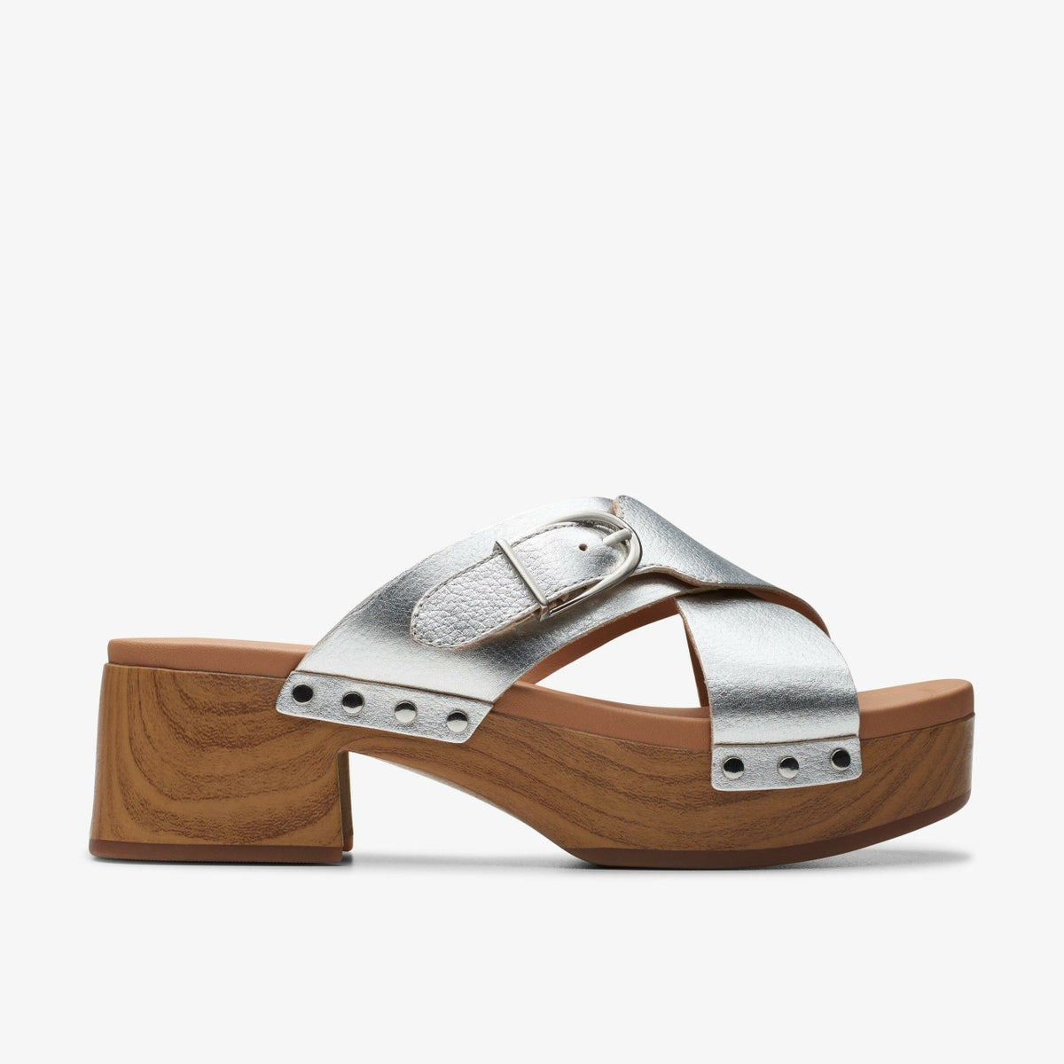 Clarks Sivanne Walk Silver Leather
